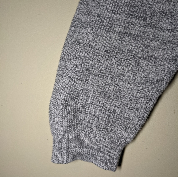 BRITISH KHAKI GREY HALF ZIP-UP MEN'S SWEATSHIRT - Picture 5 of 8